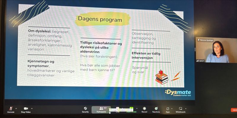This week we had a dyslexia webinar with 273 enrolled teachers.
#dyslexia #dyslexiaawareness #dysmate