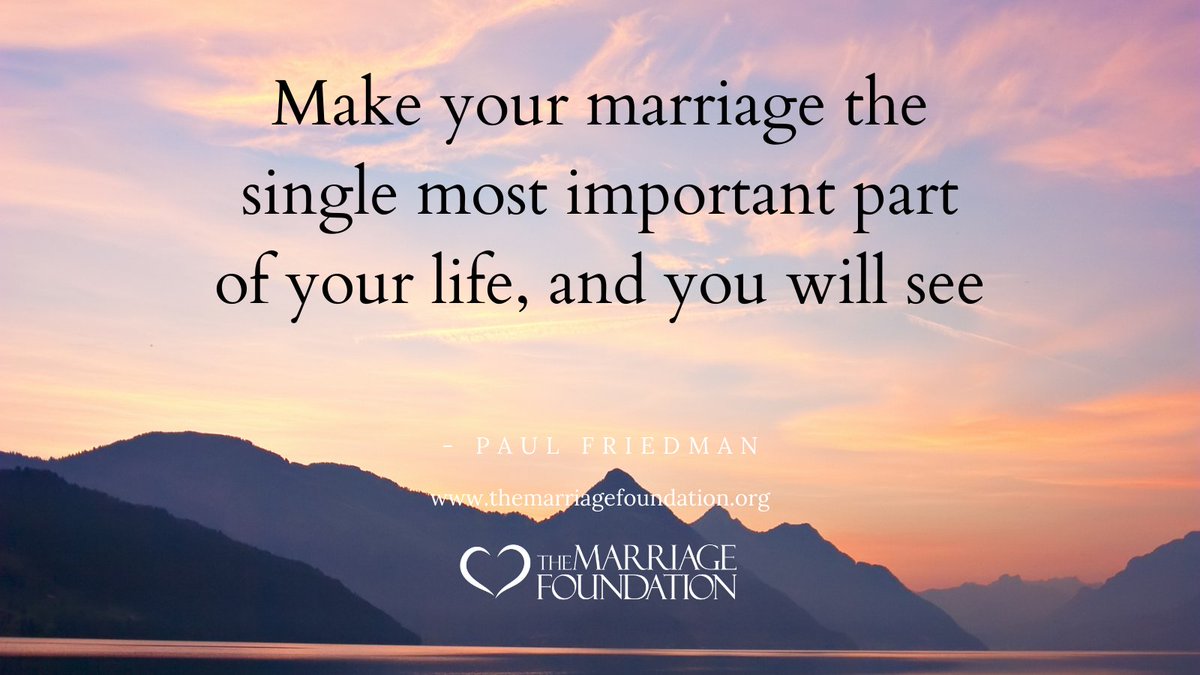 "Make your marriage the single most important part of your life, and you will see"
— Paul Friedman

visit us at themarriagefoundation.org

#TheMarriageFoundation #PaulFriedman #marriagehelp #howtofixyourmarriage #marriage #MarriageTip #MarriageQuotes #marriagecounselor