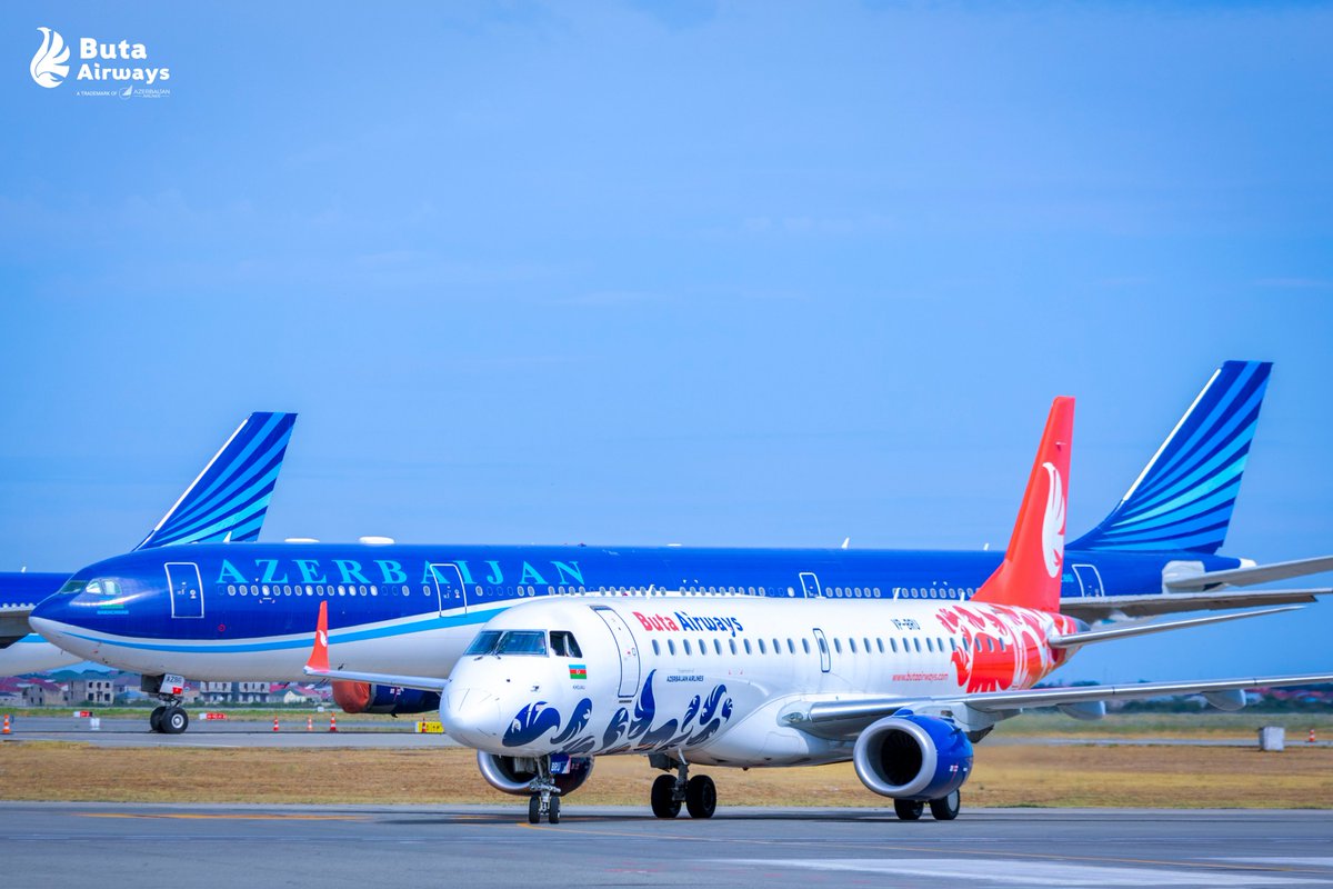 Göylə qırmızı bir-birinə çox yaraşır. 💙❤️
✈️
Синий и красный идеально сочетаются друг с другом.

#ButaAirways #flyButa