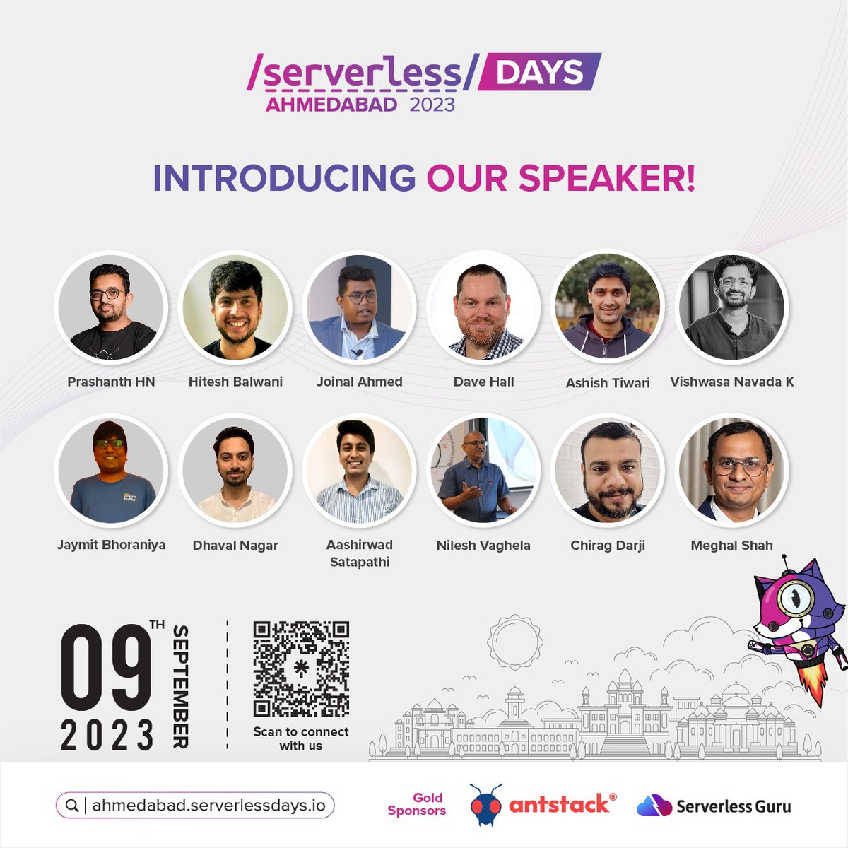ServerlessAmd's tweet image. 🎙️Presenting the Stellar Lineup🌟

We&apos;re thrilled to introduce the brilliant minds who will grace the stage at #ServerlessDaysAhmedabad 2023🚀

These luminaries are ready to share their wisdom &amp;amp; insights on the #Serverless landscape.

💡The #ServerlessRevolution is in full swing!