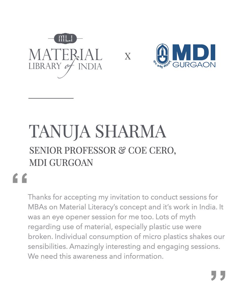 Material Library of India tweet media