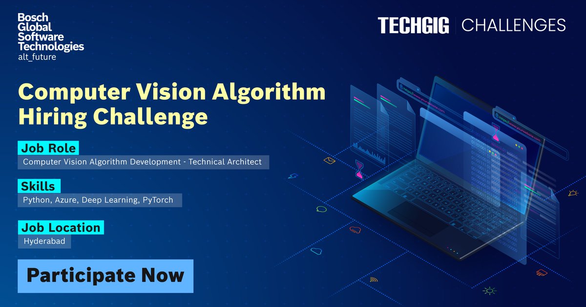 techgigdotcom's tweet photo. 🚀 Unleash your visual intelligence! Join our #ComputerVisionAlgorithm #HiringChallenge and showcase your skills to shape the future of AI. 📸🔍

Register now and get an opportunity to pursue a #TechCareer with @BoschSoftware🔗 https://t.co/RJodCyJj8e

#TechGig #AIInnovation https://t.co/0OTp8u8bSr