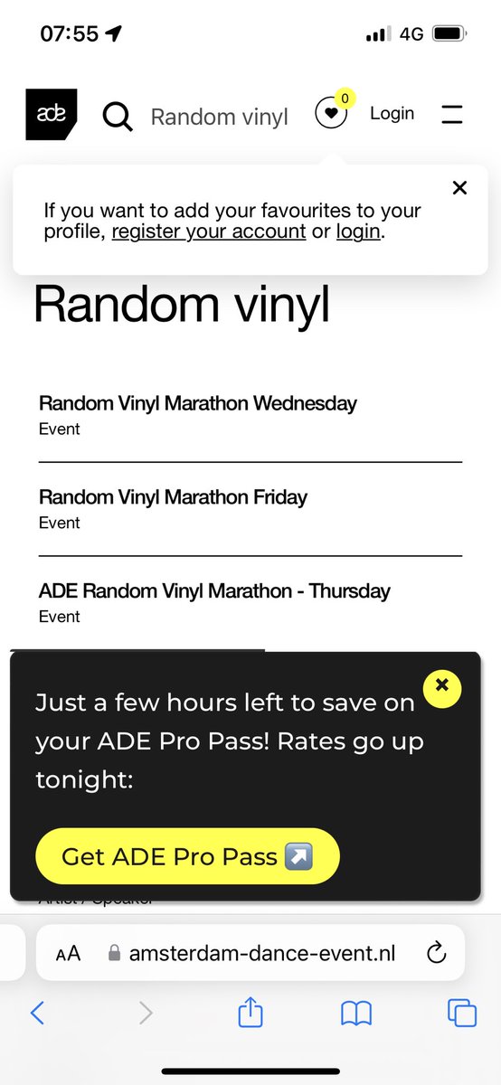 Randomvinyl1's tweet photo. It’s real. 60 hours nonstop 60 DJ’s #vinylonly #randomvinyl @ADE_NL DM for #guestlist https://t.co/88rQptkDxm
