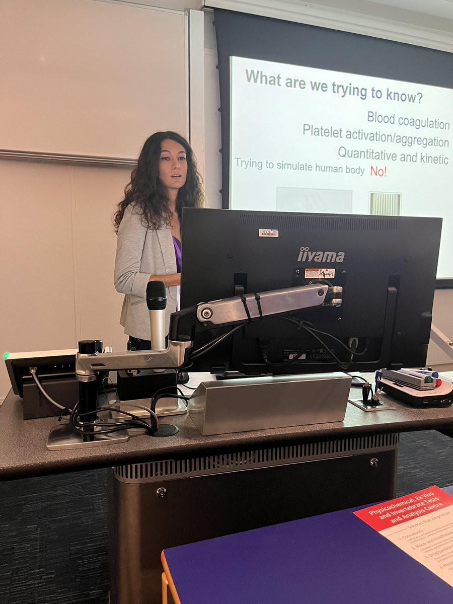 Great talk from Ruya Sariyer on robotic microfluidic imaging of blood stimulation-towards high throughput portable measurement of homeostasis <a href="/APS_PharmSci/">Academy of Pharmaceutical Sciences</a> #APS2023 <a href="/APS_FG_ET/">APS Emerging Technologies Focus Group</a> <a href="/D_Lamprou/">Dimitrios A. Lamprou</a>
