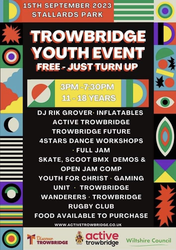 TrowbridgeRugby's tweet photo. 💥 Another great FREE event for our young people from our friends at @Active_Trow 👇

@TrowbridgeLife | @TrowTownFC | @YouthTrowbridge | @jogphysed | @ClarendonAcad | #Trowbridge https://t.co/CobpqWWzoh