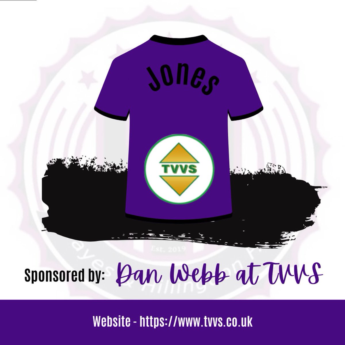 H_H_F_C's tweet photo. Luke Jones - @lukejones_98 

Sponsored by Dan Webb at TVVS 

Website - https://t.co/Vq8pTXymLa 

#HHFC #morethanafootballclub #hayesandhillingdonfc #hhfc #sponsor #sponsored #sponsoredplayer #sponsorship #saturday #football #saturdayfootball #footballer 

💜🖤 https://t.co/ni6pP6Bo9n