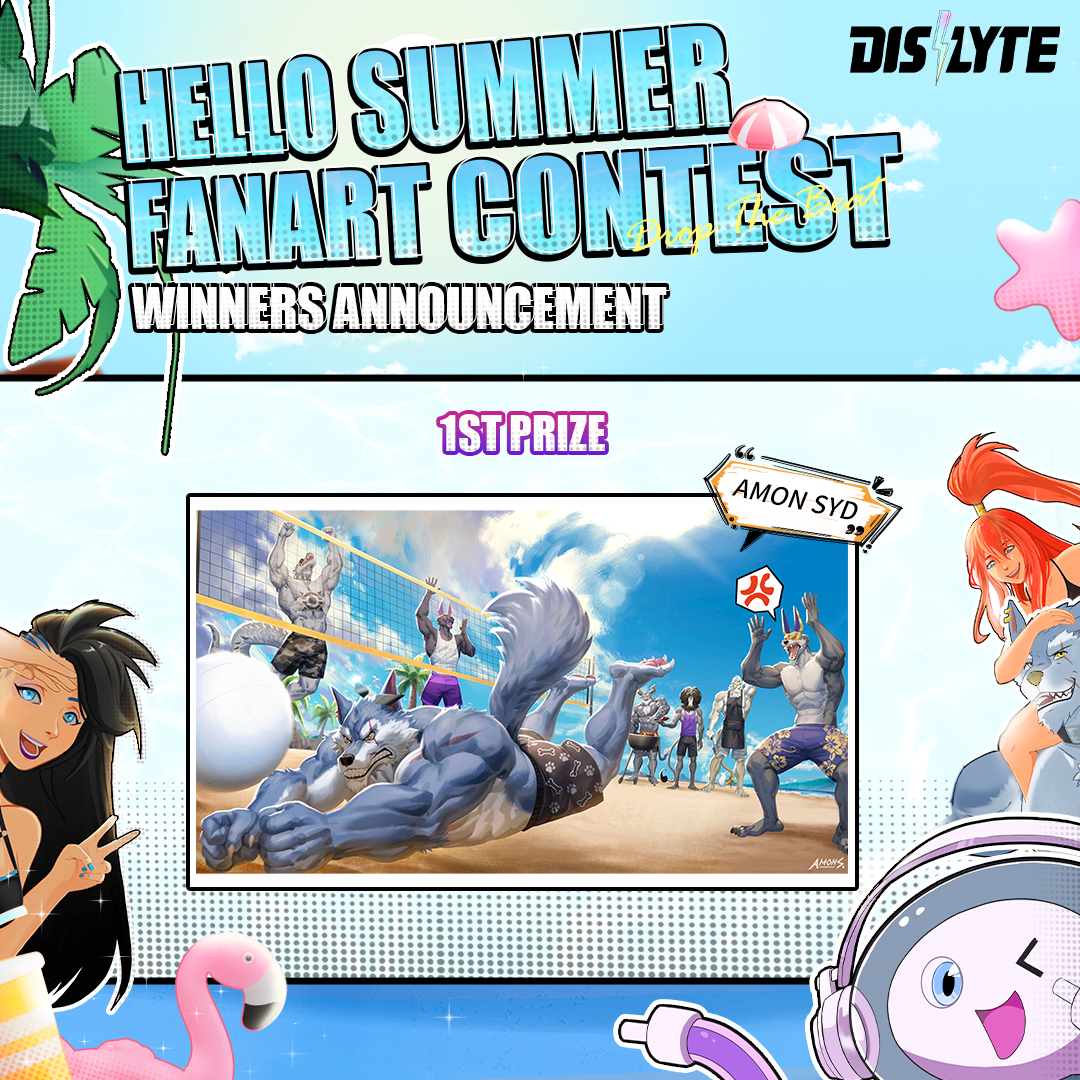 dislyte's tweet photo. #DislyteHelloSummer Fanart Contest Winners Announcement🎉

🍻1st Prize: @AmonSyd
🌊2nd Prize: @FantazymeArt ashleyy.i.guess @neu7ori 
👓3rd Prize: @MintSaDui @Gozareef @Cat_N1p @murkyike HuniBee-
🦀Excellent Prize: @skeynautique @Shan_Ghk @1Peachykoii @dooxxnn Si-Syuan Sie https://t.co/Q6MVBIOcnH