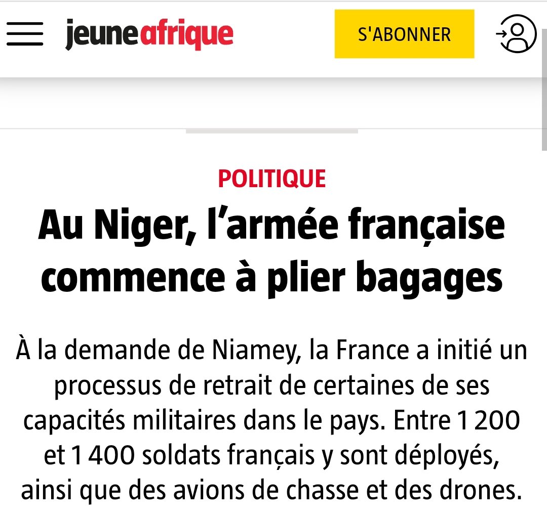 amir_nourdine's tweet photo. 🔴🟢Il ne peut en être autrement. C'est le bras armé de la Cedeao qui est en train de quitter le Niger🇳🇪. Comment Paris peut penser rendre illégitime ce que le peuple du 🇳🇪 a rendu légitime sur son propre sol ? Avec le retrait des forces françaises🇫🇷 dans le pays, vous remarquerez que les déclarations de guerre de la Cedeao ne se feront plus entendre. Qu'ils dégagent jusqu'au dernier. Le 🇳🇪 est un pays souverain et ses ressources ne devraient aucunement faire partir de la souveraineté énergétique d'un autre pays.