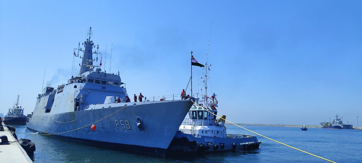 thewittynoise's tweet photo. Maiden participation of an Indian Naval Ship in #ExerciseBrightStar23.
Indian Navy's indigenous OPV—INS Sumedha in Alexandria, #Egypt to participate in the Multinational Tri-Services 𝗘𝘅𝗲𝗿𝗰𝗶𝘀𝗲 𝗕𝗥𝗜𝗚𝗛𝗧 𝗦𝗧𝗔𝗥-23. 🇮🇳 ⭐ 🇪🇬
⤵️ https://t.co/xkzOryP0Jc
