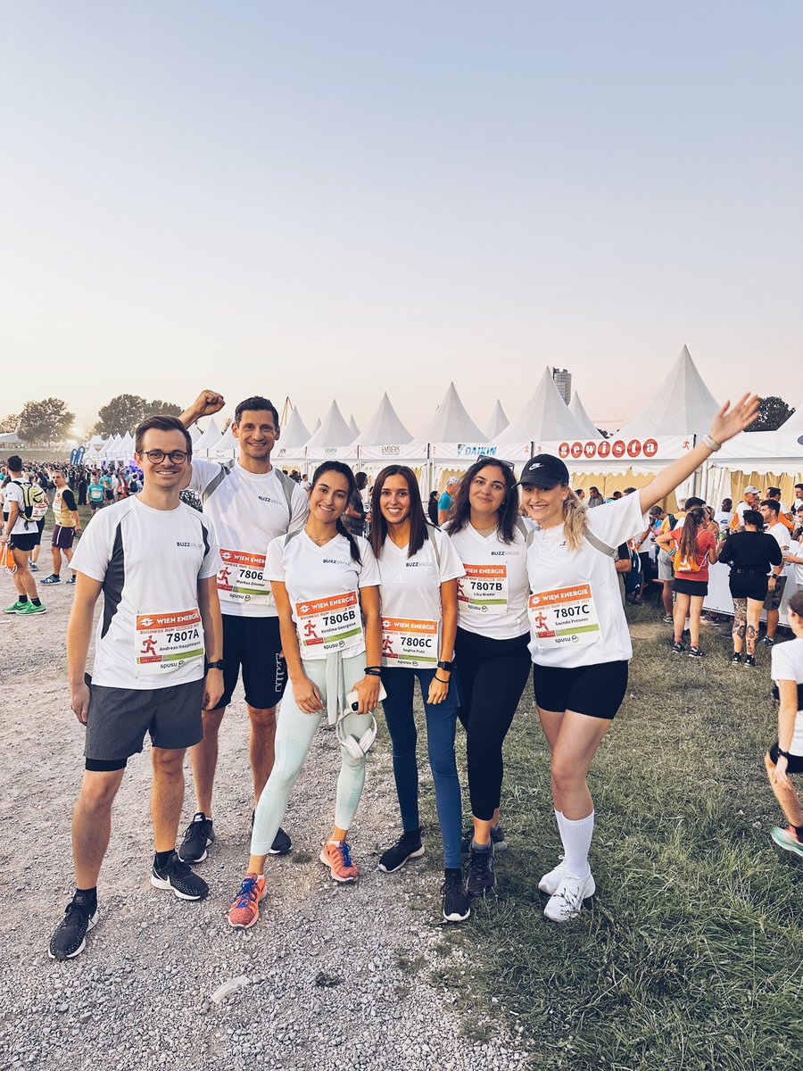 BuzzValue's tweet photo. We did it! 💪🏻 Auch wir von BuzzValue waren gestern beim #WienEnergie #Businessrun mit dabei, hat echt viel Spaß gemacht und wir freuen uns schon auf nächstes Jahr! 🏃 https://t.co/OdDUXMeAok