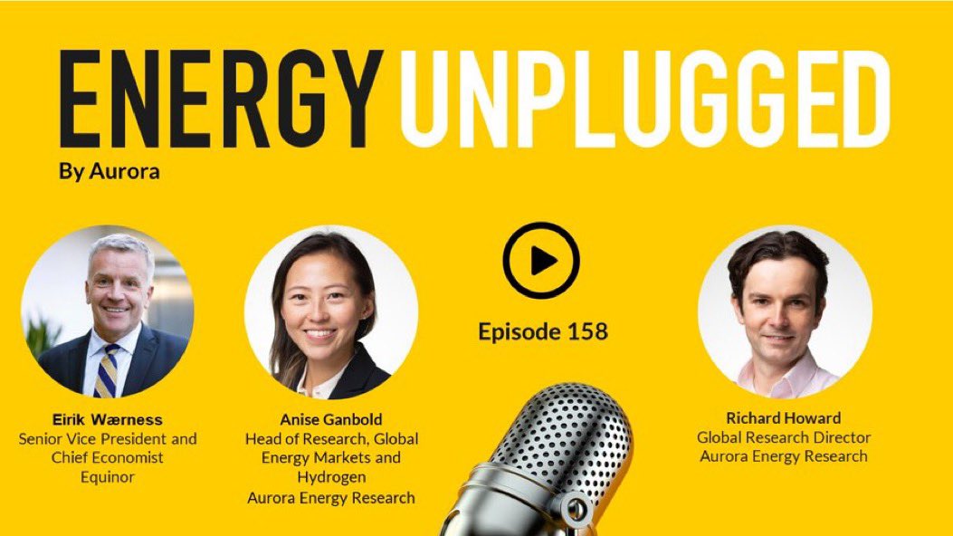 What does it take to limit global warming to 1.5 or 2.0 degrees? 
I discuss on the latest Aurora podcast episode with Eirik Wærness, SVP and Chief Economist at <a href="/Equinor/">Equinor</a> and Anise Ganbold, Head of Commodities and Hydrogen research at <a href="/AuroraER_Oxford/">Aurora Energy Research</a> 
auroraer.com/podcast/