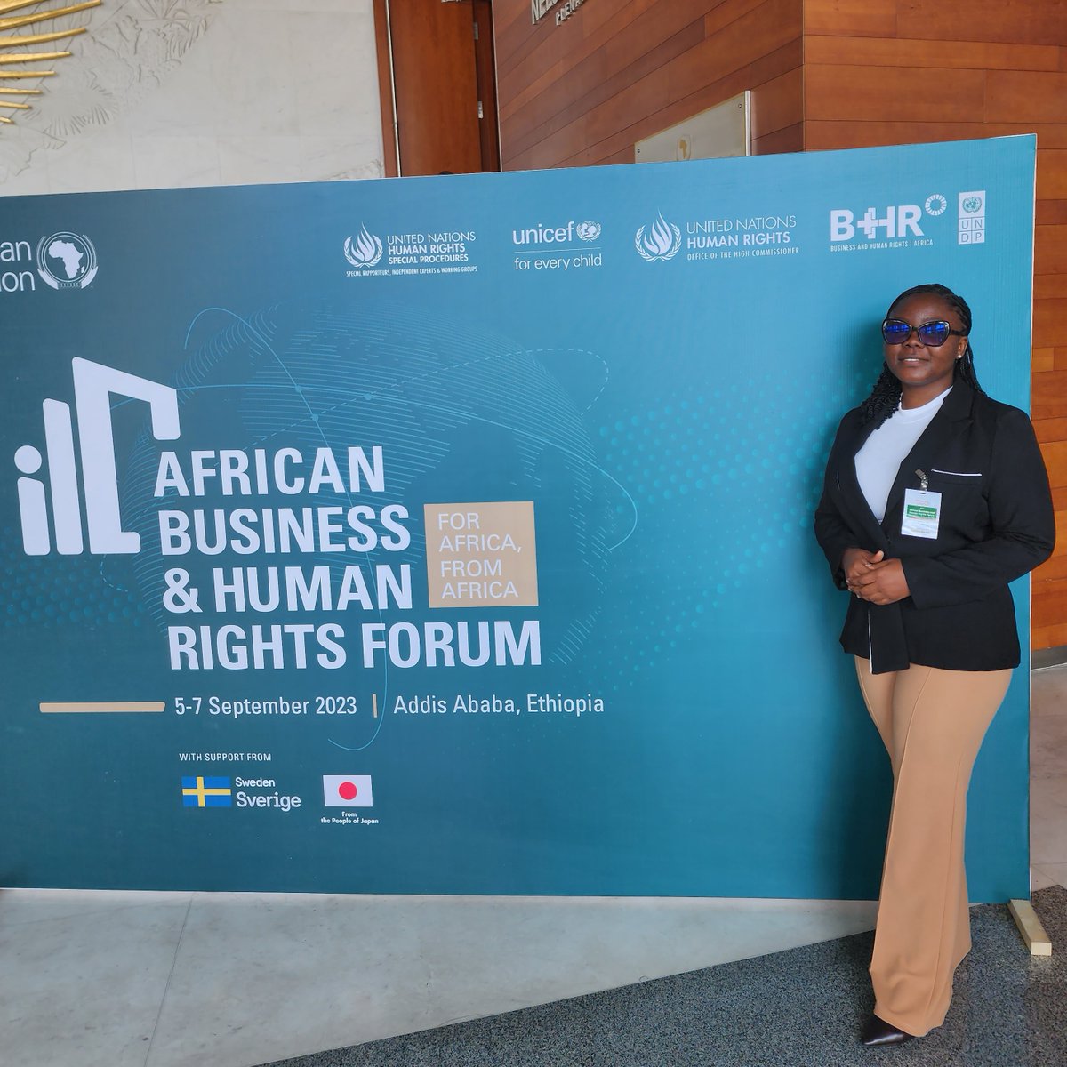 TuicoUnion's tweet photo. Ms Ouko also attended the 2nd African BHR Forum 2023 on 5-7/09/2023, involving stakeholders from Africa to assess the progress in promoting responsible BHR conducts and corporate accountability in the region convened by the African Union, co-organised by UNDP and other actors. https://t.co/rovY9GZ0JY