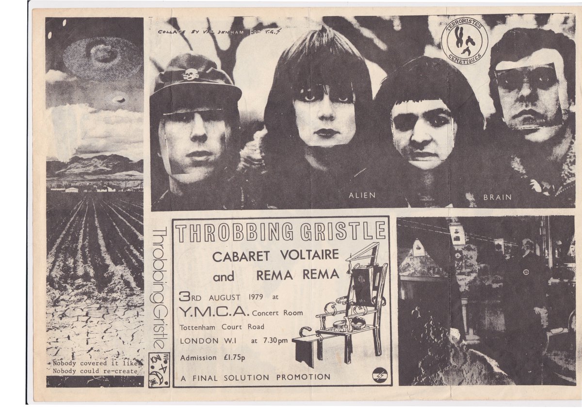 oldcut's tweet photo. More from the attic #flyers #ThrobbingGristle https://t.co/EMkMLJneLS