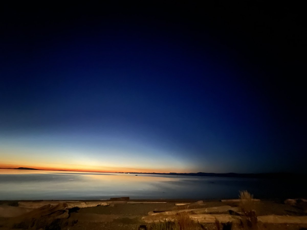 JanineTaverner's tweet image. I love living here so much ❤️ #vancouverisland #pbq #island #sunset #moon #beach #ocean