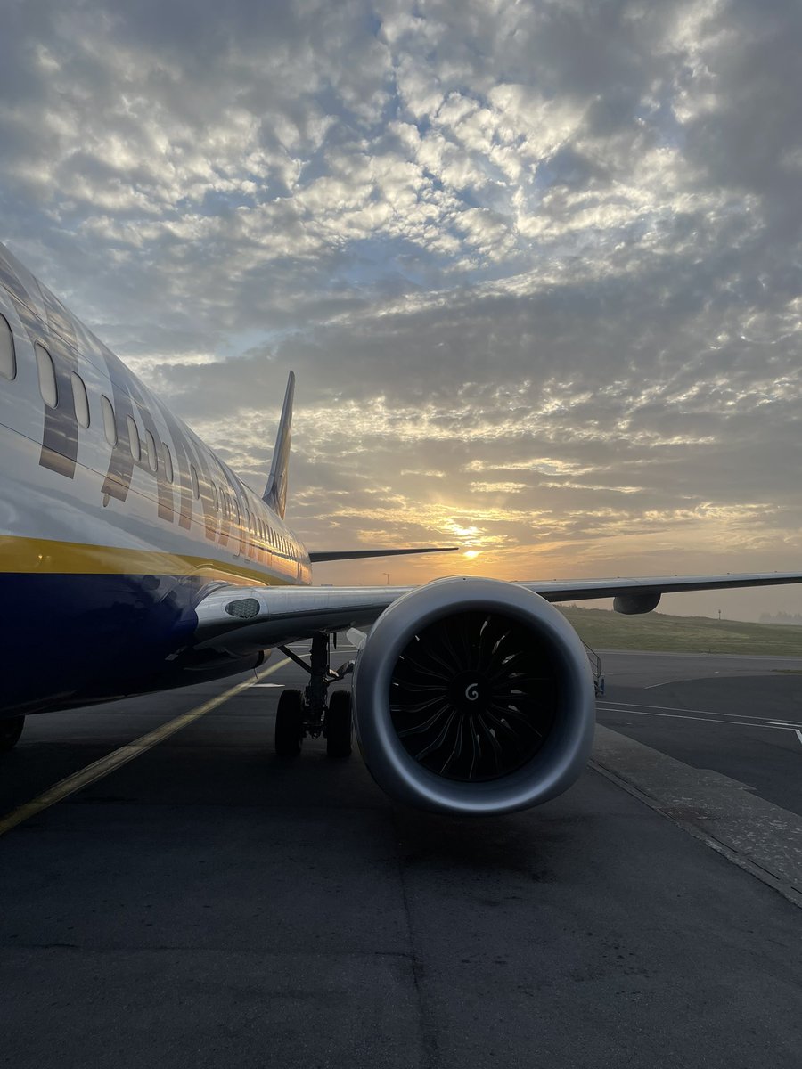 The early bird catches the flight to Manchester here at the beautiful Knock Airport ✈️ <a href="/Irelandwest/">Ireland West Airport</a> <a href="/ryanair/">Ryanair</a> #manchester #knockairport