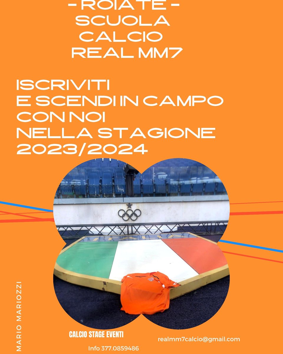 Realmm7calcio's tweet photo. +++ Scuola calcio Real MM7, iscriviti subito e vesti la maglia orange. Aperta da 6 a 15 anni. Tanti appuntamenti, info 377.0859486+++
#MarioMariozzi #scuolacalcio #academy #roiate #Affile #bellegra #filettino #altipiani #piglio #vallepietra #pulcini #esordienti #giovanissimi https://t.co/Yu8GYntLy9