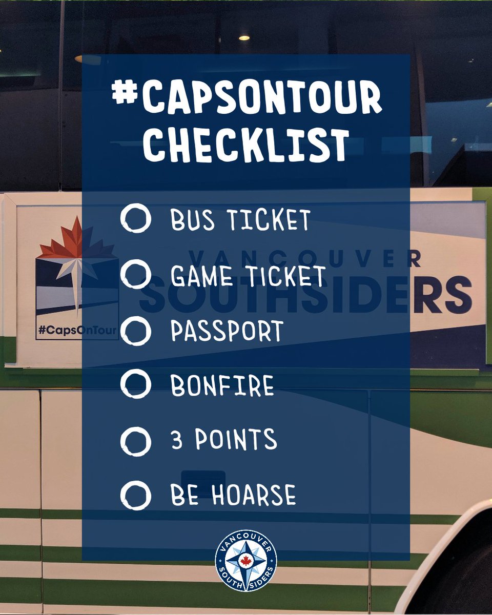 Southsiders's tweet photo. All aboard the Southsiders Express! 🌊🚌
We're rollin' down to Seattle to face the Flounders &amp; y'all invited!
Member-only tickets available until Sept 9th; last call to get in is Sept 22nd. 
Keep in mind, bus ticket gets you on the bus, not in the game; Link In Bio!
#CapsOnTour https://t.co/mTCVxqRa6C