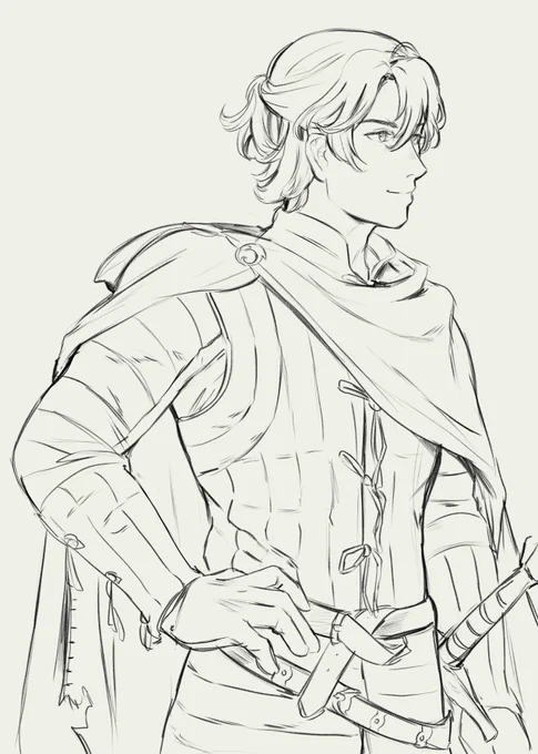 Husband begged me to draw his #OC 