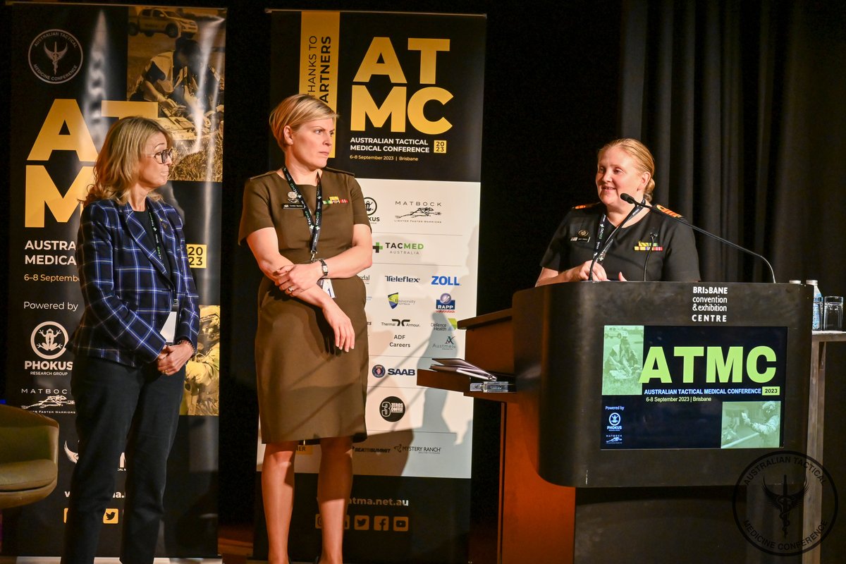 In an ATMC first all 3 ADF Services had Senior Representatives in attendance and addressed conference delegates. We would like to thank the ADF for their support and specifically COL Louise Martin (ARMY), CAPT Kate Tindall (RAN), Air Commodore Amanda Dines (RAAF). #ATMC23