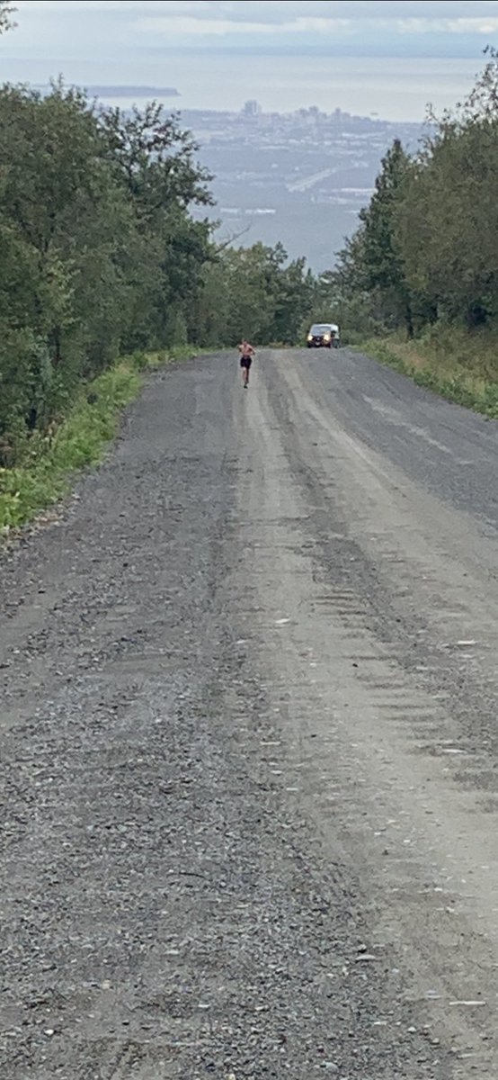 UAAMBB's tweet photo. Arctic Valley Run is back!  6.2 miles with 2300 feet of Elevation gain. Freshman Parker Kroon ran away with a time of 52:10!  Well done PK! 3 black bear may have helped him shave a little time! 😬 @GNACsports @AKSportsReport @smcollegehoops @wasillawarriors @UAASeawolves https://t.co/KI3H3Kj93X