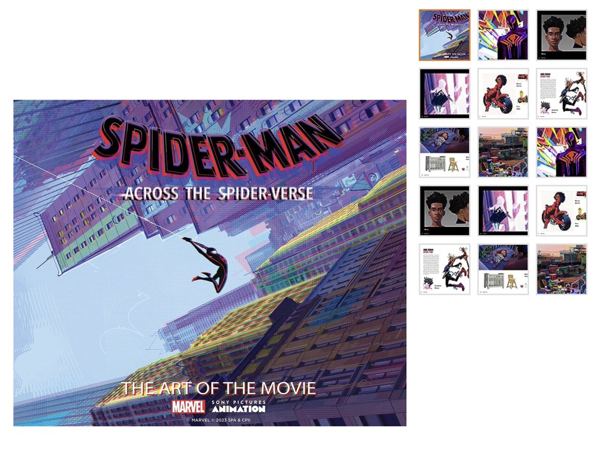 KitSinclair's tweet image. Just ordered this little beauty! 📭 👀

#SpiderVerse #SpiderManAcrossTheSpiderVerse #SpiderMan #artbook