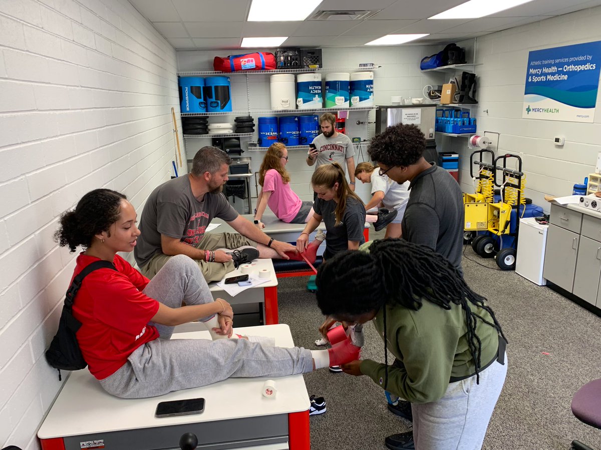 Our student aides were hard at work learning today. Today we covered foot and ankle anatomy, common injuries and some special tests. We do #morethanwater #ohioat #onetribe #fairfieldpride