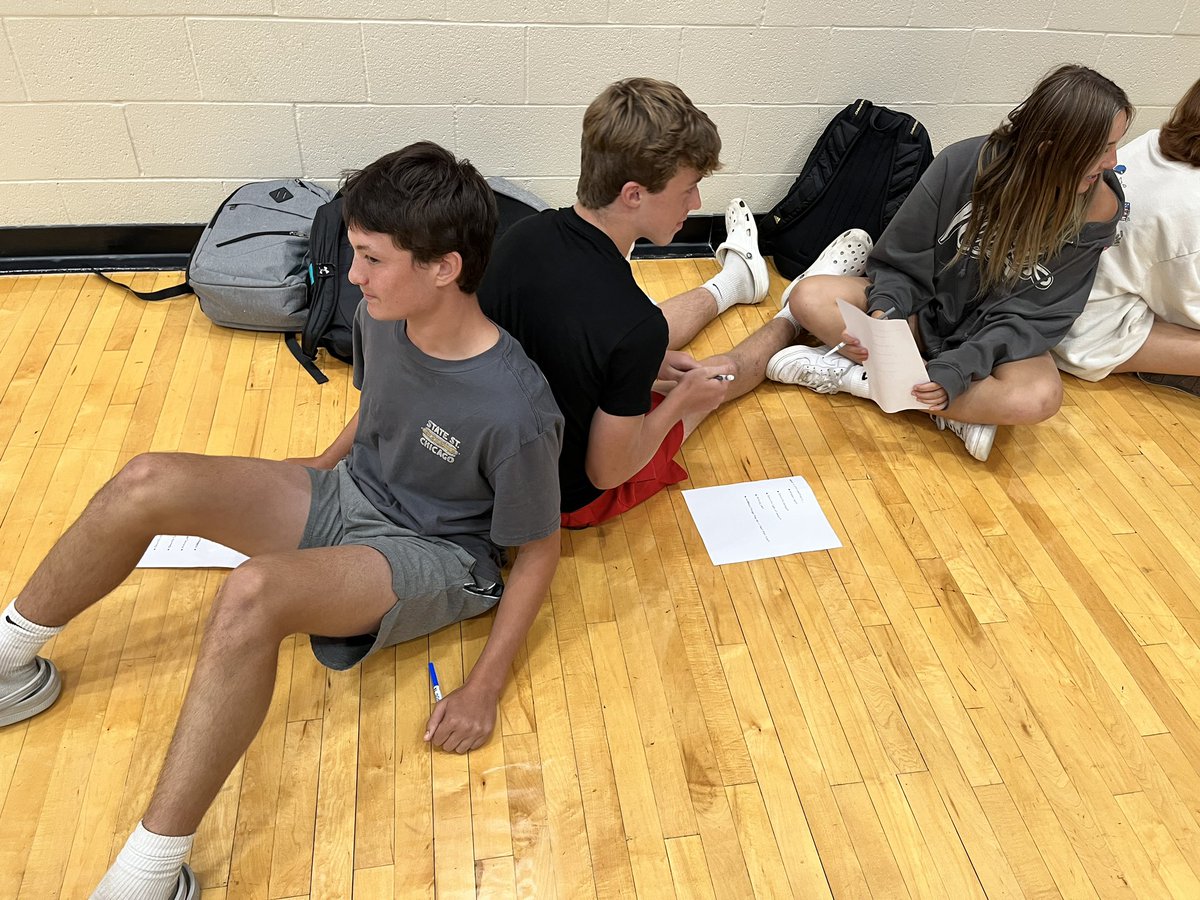 Link Crew talked about making assumptions and trust this week and played Human Etch-A-Sketch.