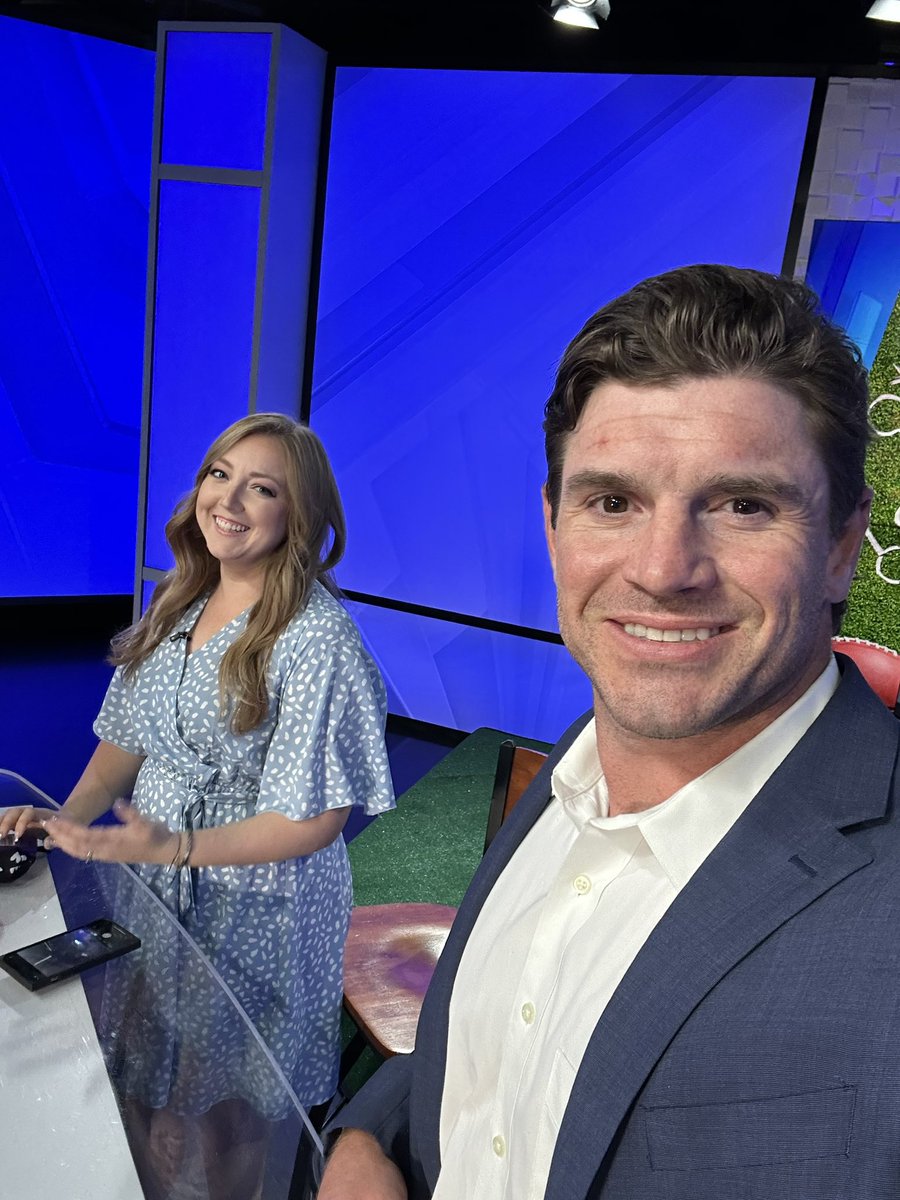 Michael_Mauti's tweet photo. Great night in the studio-gearing up for week 2 @psufootball w the real talent @allieberube.  “Get better every week!” https://t.co/T0oGN2QoqU