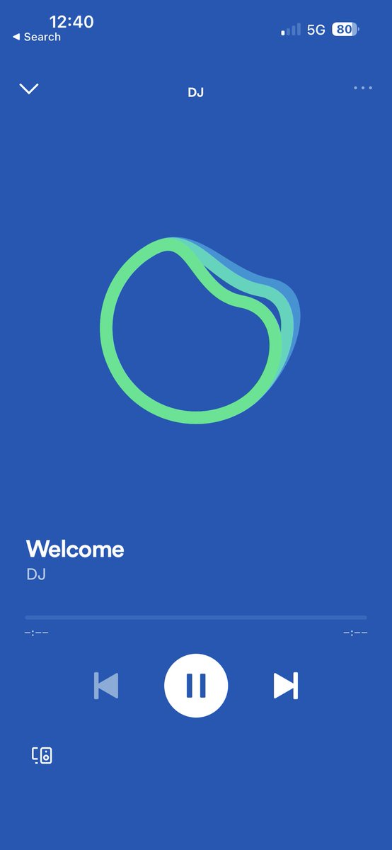 Dan_Malk's tweet photo. Opened Spotify last night to a friendly Ai DJ @SpotifyAU - it’s the first time I felt the reality of personalised AI 💡

J.A.R.V.I.S. (Just A Rather Very Intelligent System) must be on its way….. 🤞 https://t.co/9kTKMqUquE