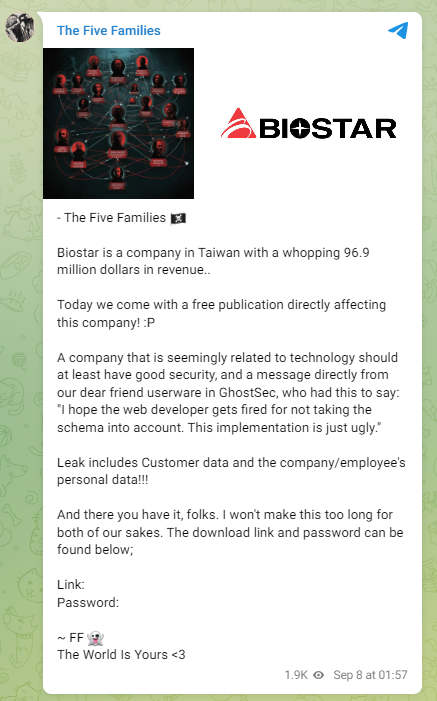 Biostar siber saldırısı