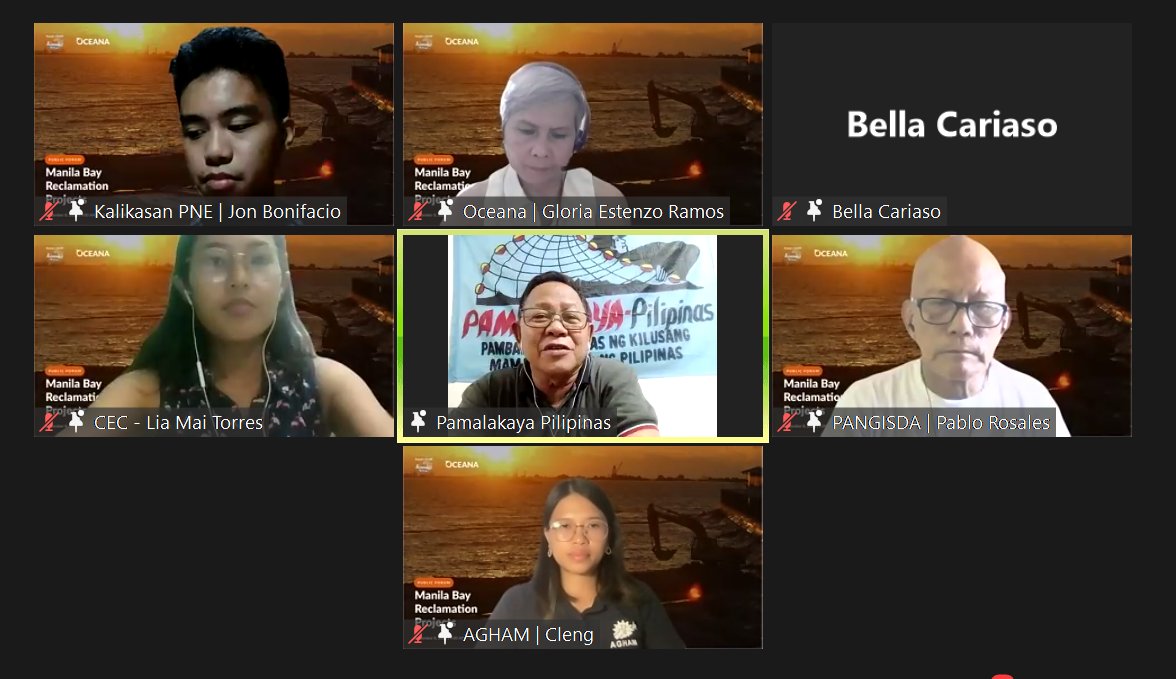 oceana_ph's tweet photo. Pinaguusapan kung nababagalan ba ang iba't ibang sektor sa aktwal na aksyon para protektahan ang Manila Bay at ipatigil ang reklamasyon.
#StopReclamation #NoToDumpAndFill #SaveManilaBay
@gollyramos @KalikasanPNE @pama_pil @AghamNasyunal @CEC_Phils https://t.co/aBJxkXnNdd
