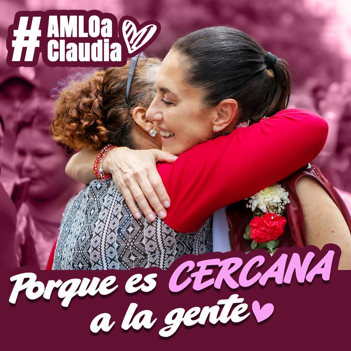 SantaGmez6's tweet photo. Juntos con claudia  Claudia Si ❤️ #AMLOaClaudia https://t.co/W5YVluHYfc