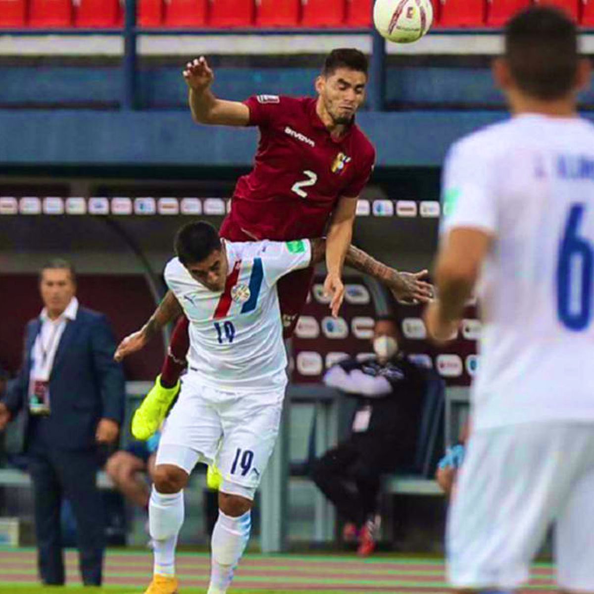 SoccerDataVEN's tweet photo. Venezuela como local ante Paraguay en la historia de las Eliminatorias:

      🇻🇪 - 🇵🇾
🔴 0️⃣ - 2️⃣ 1969 Caracas
🔴 0️⃣ - 2️⃣ 1997 Mérida
🟢 3️⃣ - 1️⃣ 2001 San Cristóbal
🔴 0️⃣ - 1️⃣ 2005 Maracaibo 
🔴 1️⃣ - 2️⃣ 2009 Pto Ordaz
🟡 1️⃣ - 1️⃣ 2013 San Cristóbal 
🔴 0️⃣ - 1️⃣ 2015 Pto Ordaz
🔴 0️⃣ - 1️⃣ 2020 Mérida

🏦 @bancamiga