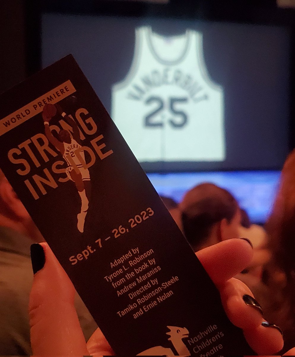 annedediemar's tweet photo. Congrats to the entire @NashChildThtr creative team &amp; @trublu24 on Opening Night of Strong Inside Presented by @VanderbiltU! 🏀 This inspiring true story of #PerryWallace &amp; now world premiere stage adaptation runs through Sept. 26. #ImStrongInside 🎟 ➡️ https://t.co/mCBcU2tbn4 https://t.co/IOjRKuCcvI