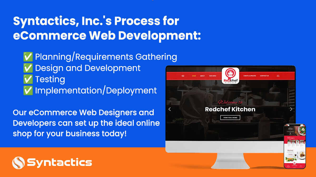syntacticsinc's tweet image. Well-designed online storefronts on your business website can impress consumers, leading to more purchases.
Enhance your eCommerce shops with professional website design and development services from Syntactics!
#ecommercewebdesign #ecommercewebdevelopment #ecommercestore