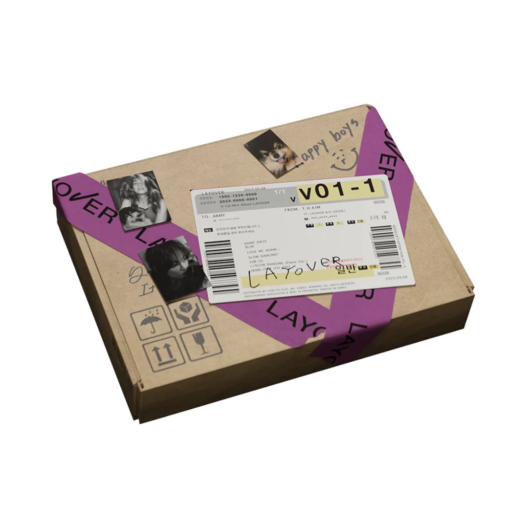 912daze's tweet photo. V - LAYOVER Album PCs #LAYOVER_V 

💜 Version 3 (Purple) Photocards &amp; Postcards

📸 cr. @bedsitdiary 

HD photos in thread below! 👇 https://t.co/H9nxr4qNMv