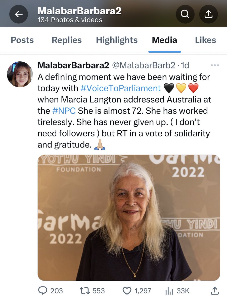 2 days ago I made this tweet, genuinely, in support of my belief and support for #VoteYES23Australia 🖤💛❤️I am happy so many others feel the same. 

Since posting thanks to a right wing troll re-posting,  my replies have become full of #racist hate filled vitriol toward others.