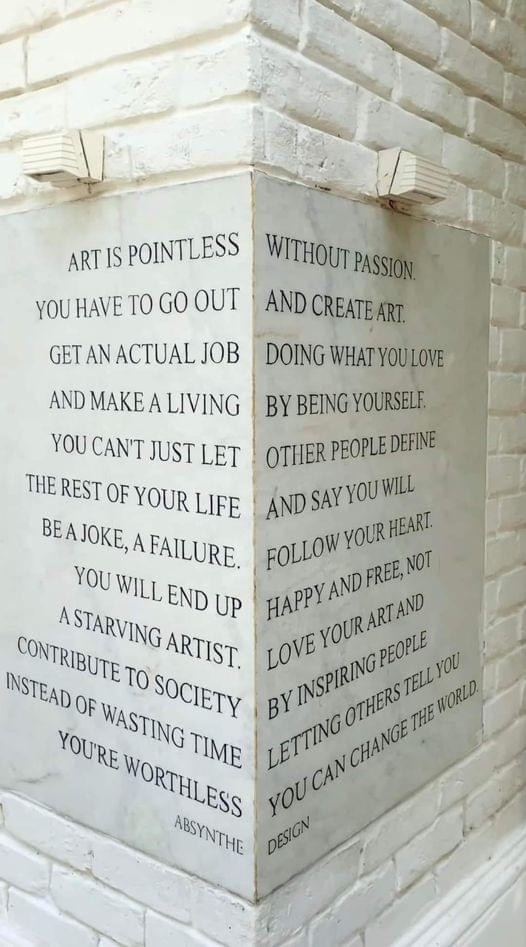 geriwithetc's tweet photo. #TGIF Art is pointless without passion. You have to go out and #MakeMoreArt. https://t.co/fa34zOqgYO