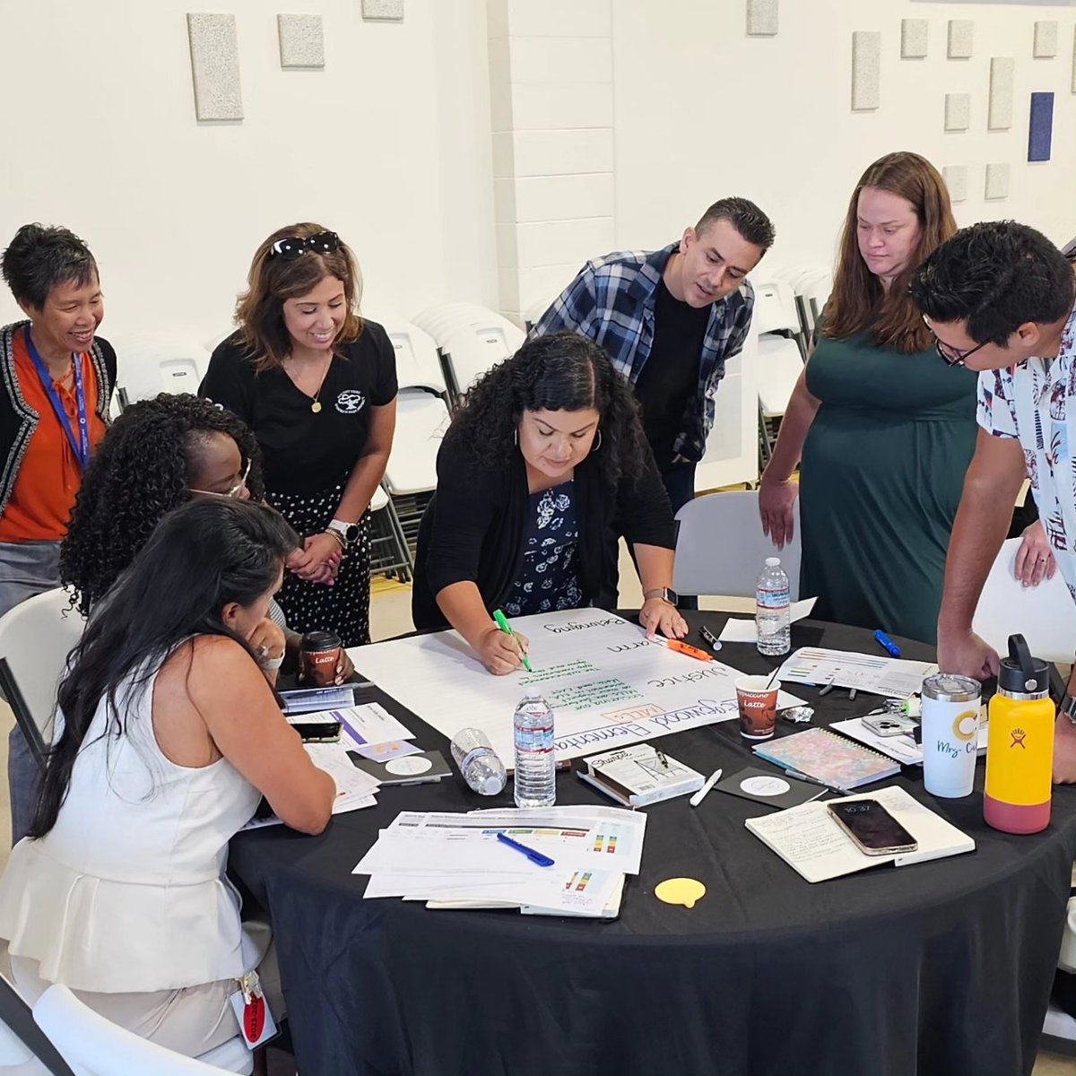 collegewood_el's tweet photo. A lucky group of us spent the morning with @TyroneCHoward analyzing our data through 3 anchoring points - Justice, Harm, &amp; Belonging. Such important work to ensure we're meeting the needs of ALL of our students. ❤️ #cultivatebelonging🌱 #equity https://t.co/LLRyzltLGX