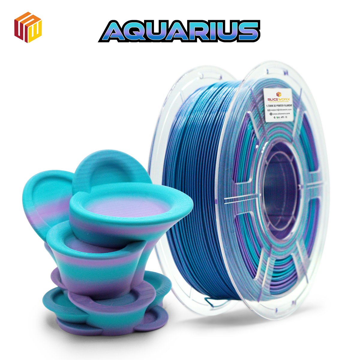 SliceWorx3D's tweet image. Tranquil Corals and fabled Mermaids.  Jovial Dolphins and mesmerizing Starfish. What will you #3Dprint with our fast 5 meter transition #MattePLA ? 
Available on our website tomorrow from 9 AM PST.
Design by Javier Serra from @Thangs3D