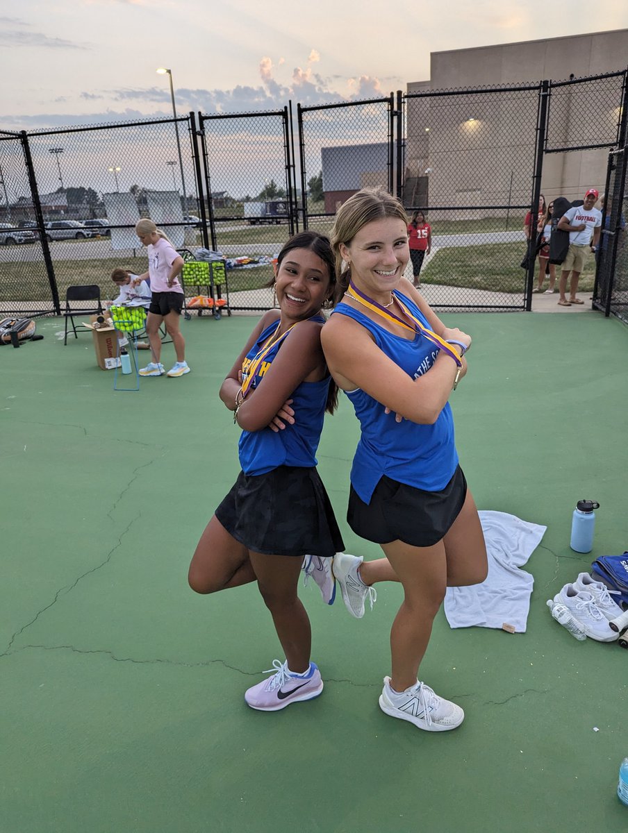 OSHStennis's tweet photo. Falcons went 5-7 on the night led by Sadie Fosha/Marlie Martens with another 3-0 showing at #1 doubles. Next Varsity action is the OS Invitational, Sept. 16 at CBAC. https://t.co/YSC2WgjHMb