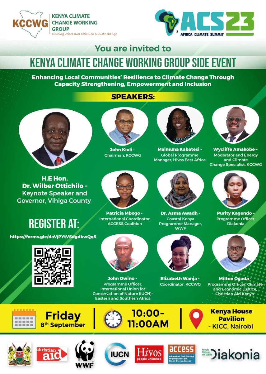 Join us at 10:00 am for a side event organized by @KCCWG where I will be speaking on energy access in the context of local community resilience #acw23 #energyaccess #