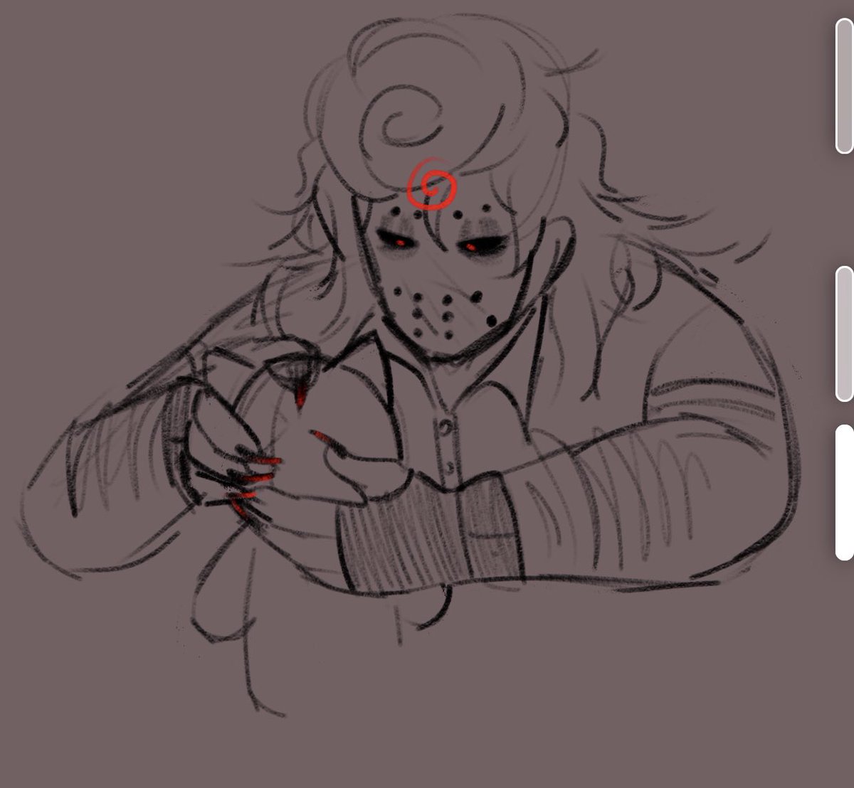 AZAZELMYDARLING's tweet photo. Jason with his cat plushie. https://t.co/3sOTl8WBes