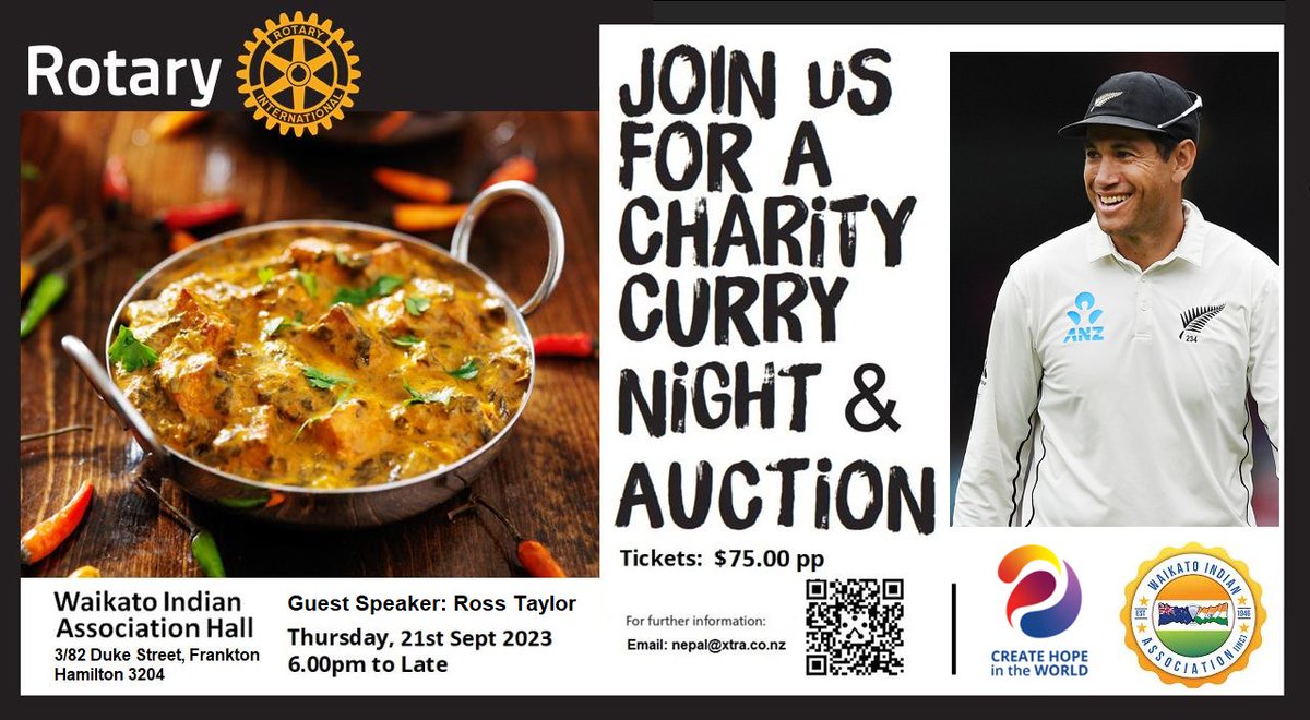Fairfield_RC's tweet photo. Only TWO WEEKS to go!!...
Have you got your tickets? If not time is running out...
Enjoy a great evening listening to Ross Taylor and enjoy a wonderful curry supper. Great Auction items up for grabs.  FOR TICKETS go to: https://t.co/34zGPbd3b0 https://t.co/g9xec2UcSk