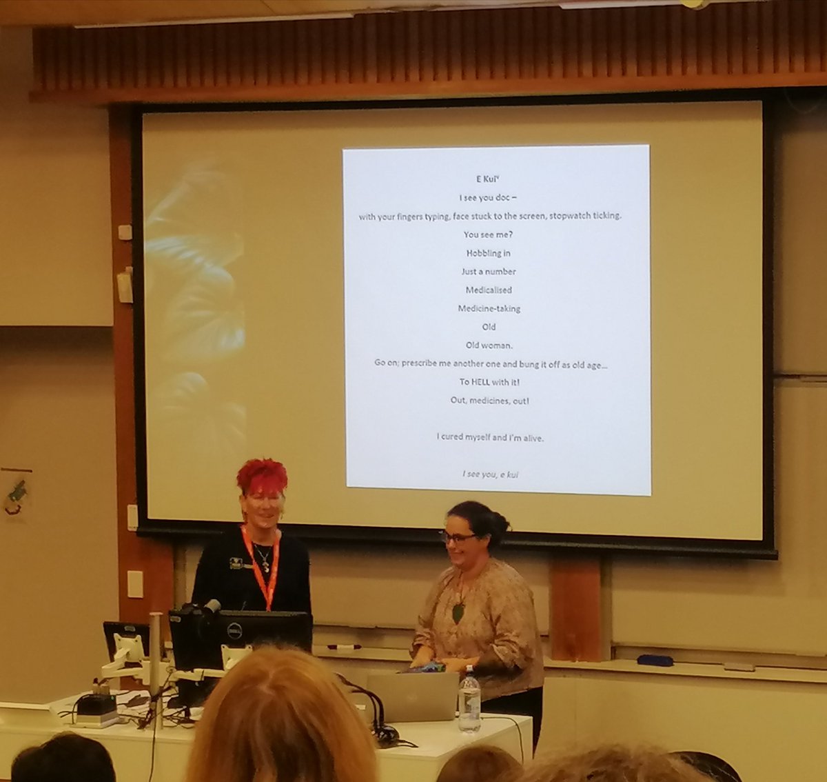 NZGerontology's tweet photo. Opening our final day at #NZAG2023 was our very own @NZGerontology exec member, @JoHikaka, who delivered a fantastic keynote on "Applying kaupapa Māori people research practices when working with kaumātua" 👏
@AucklandUni https://t.co/luHeuIWlwG