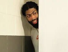 Chris Jones in the Chiefs locker room after they lost to the Lions