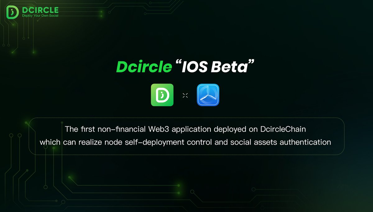 soex_io's tweet photo. 👏IOS users, are you ready to explore a new platform for digital creation?
💡The #Dcircle IOS Beta is now available on TestFlight!
⬇️Click on the download link below to join us now!
🔗Download:https://t.co/KPVZTEgsiK
📌Please keep in mind that this is a beta version and there may be some minor issues, but your feedback will help us keep improving! Let's create a better digital social time together.
#Web3 #social