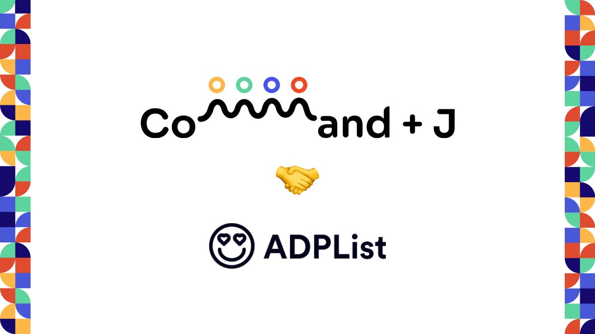 cmdplusj's tweet photo. After a 3yr run, Command+J is shutting down👋🏽

Thanks for all your support!

As our chapter closes, the demand for impactful mentorship across Indian design remains.

To that end, we're happy to announce that we’re partnering with ADPList to keep the candle of mentorship burning! https://t.co/MtEjp4lpke