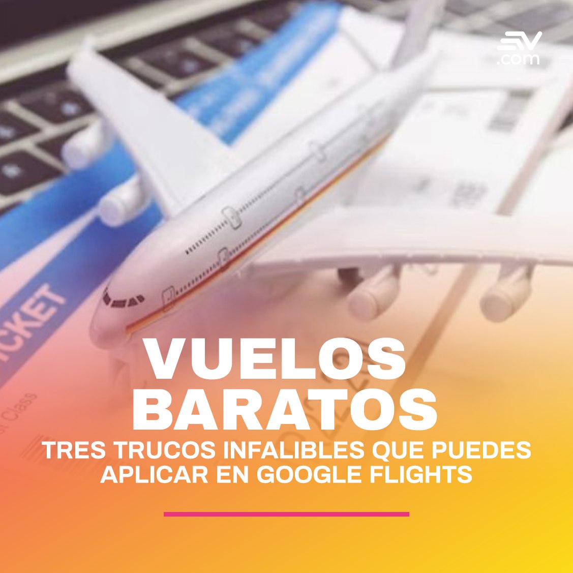 ecuavisa's tweet photo. Google Flights ✈ es una de las herramientas más usada por los internautas al momento de cotizar un pasaje aéreo.

Te contamos tres trucos ➡ https://t.co/mGGxSLsb4i https://t.co/eMRhblp2n0