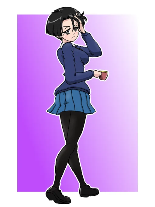 午前中はやりましたわねさん描いてました根拠は無いけど長身スレンダー巨乳のイメージ 